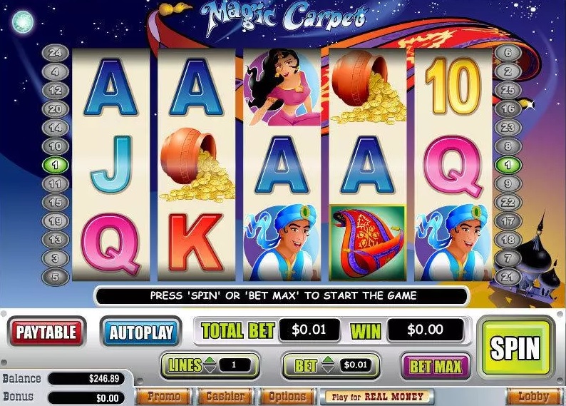 Magic Carpet WGS Technology Slot Game