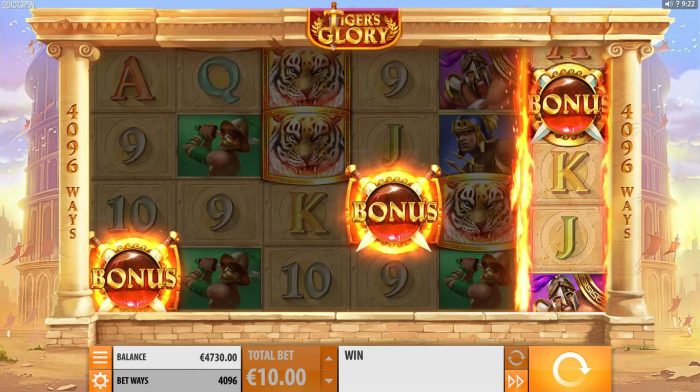 Tiger's Glory Triggering Free Spins